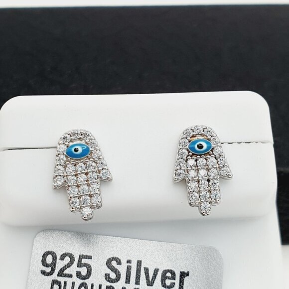 "925 sterling silver luxury CZ earrings for women/girls, Best for RJUS… - Picture 5 of 11